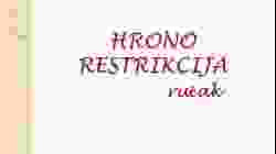 Hrono restrikcija - rucak